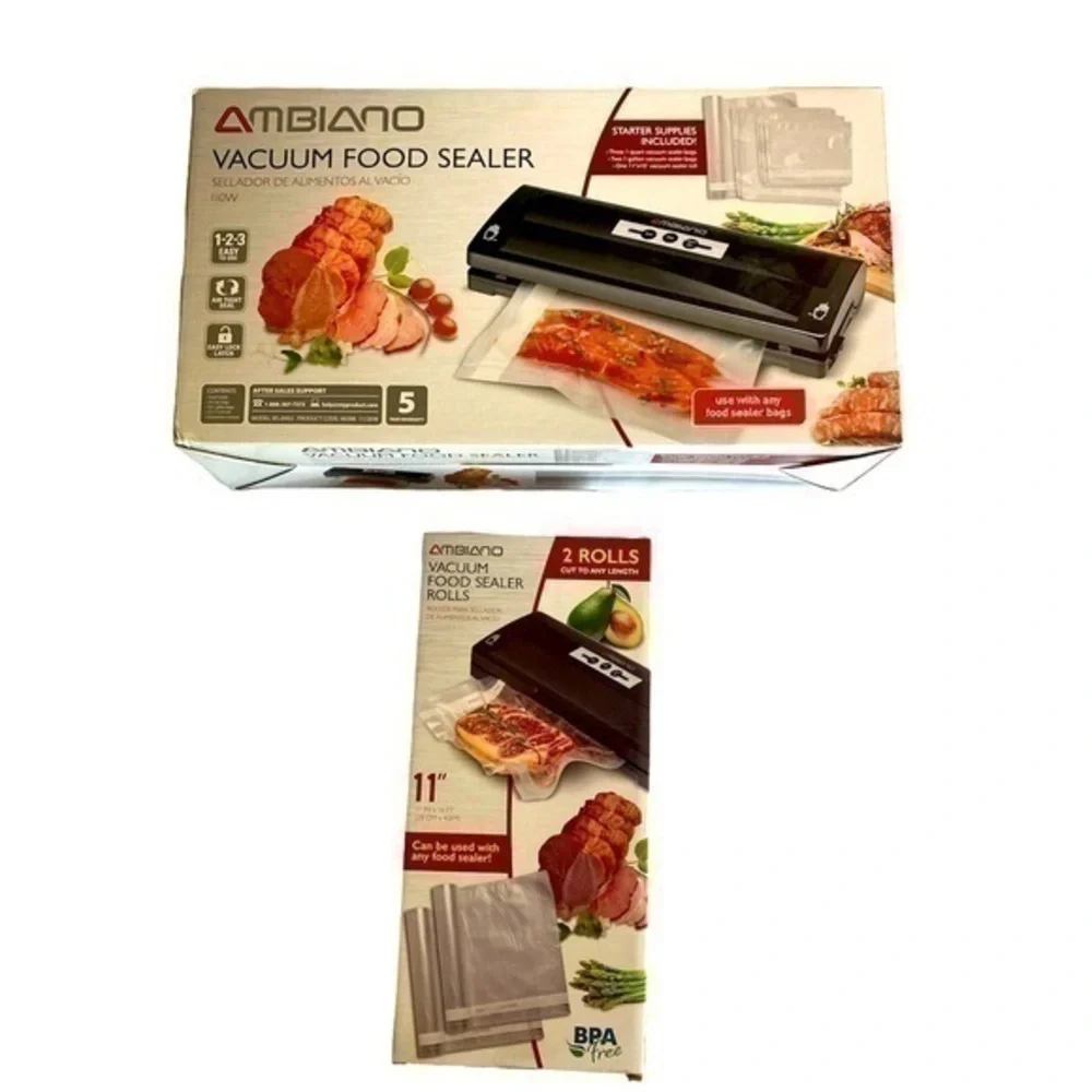 Ambiano Vacuum Food Sealer & Bag Refill NEW
